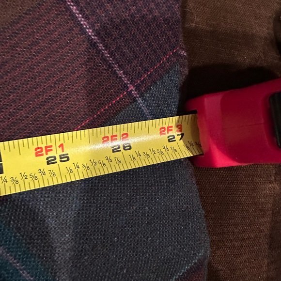 Avon Fashion Vintage. Red Blue Plaid Classic Aline W Pockets Buttons Sid… - Picture 11 of 12